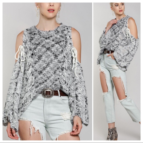 Wanderlust Cold Shoulder Sweater - Picture 3 of 11